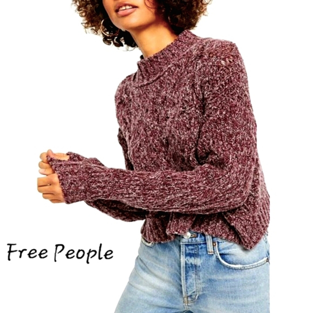 Free People Merry Go Round Mock-neck Sweater - Picture 1 of 8